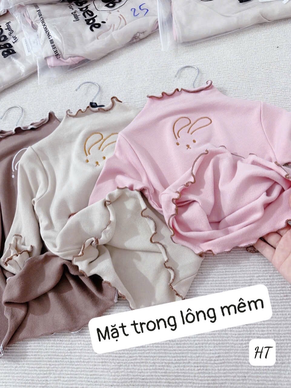 Set 3 áo giữ nhiệt thỏ