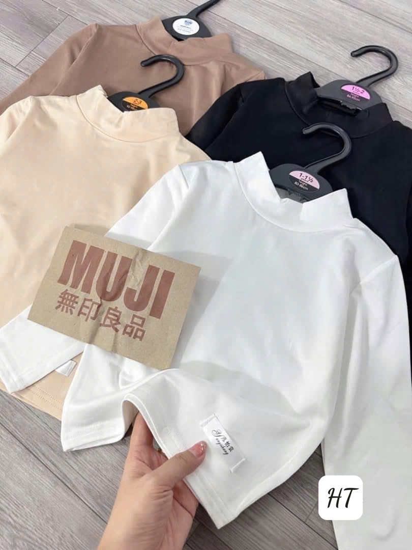 Set 4 áo giữ nhiệt muji bé