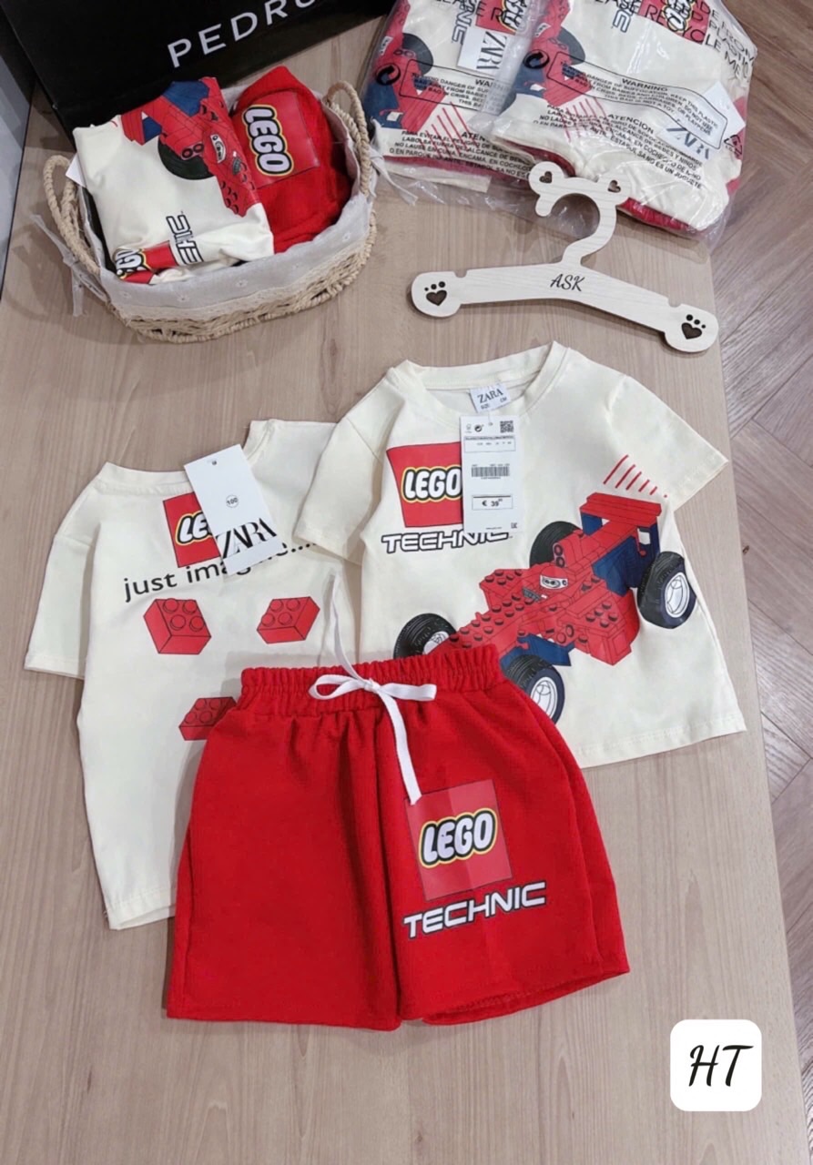 Set bộ ô tô lego bé trai