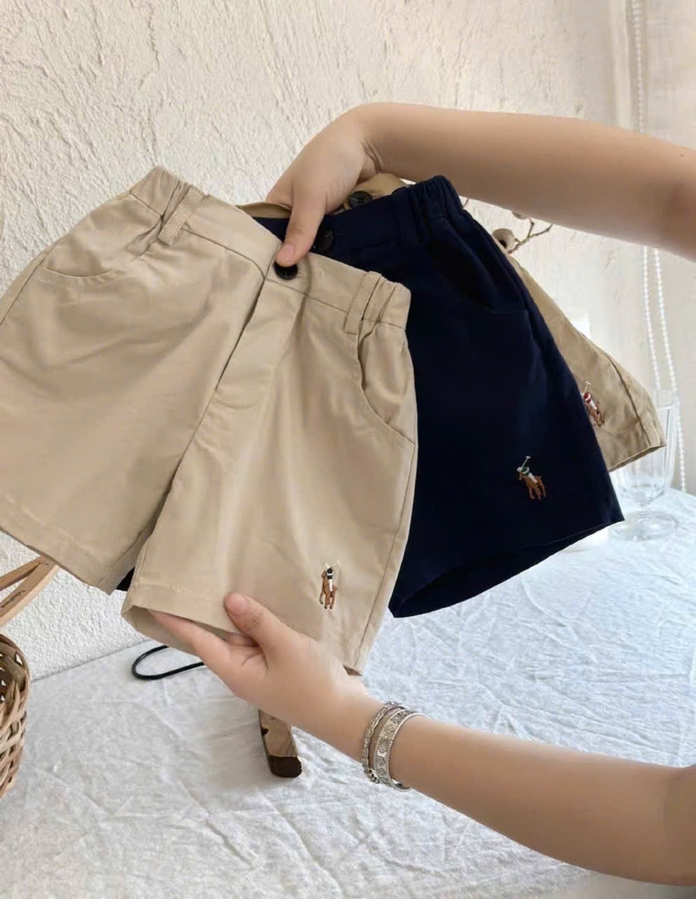 SQ068 set 3 quần kaki thêu gấu
