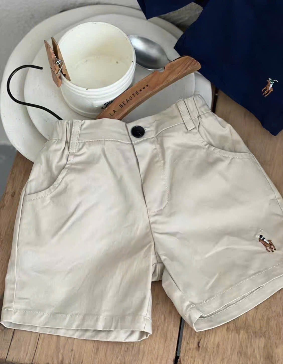 SQ068 set 3 quần kaki thêu gấu