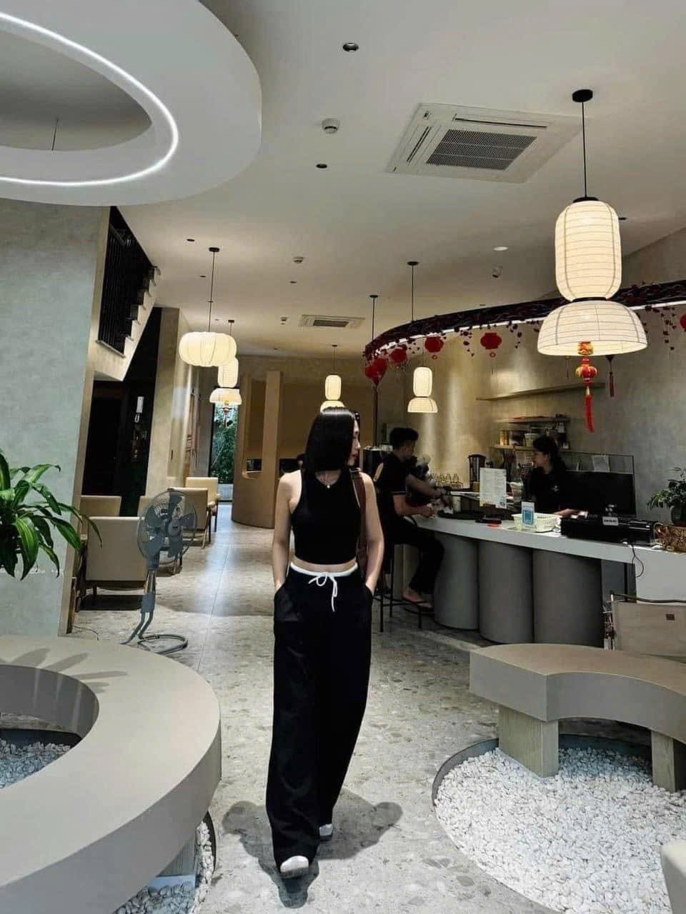 Q94 quần suông vải buộc nơ trắng