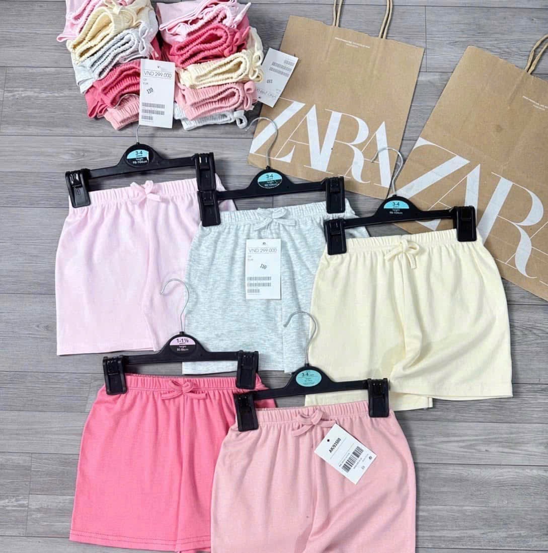 SQ92 set 5 quần zip bé gái