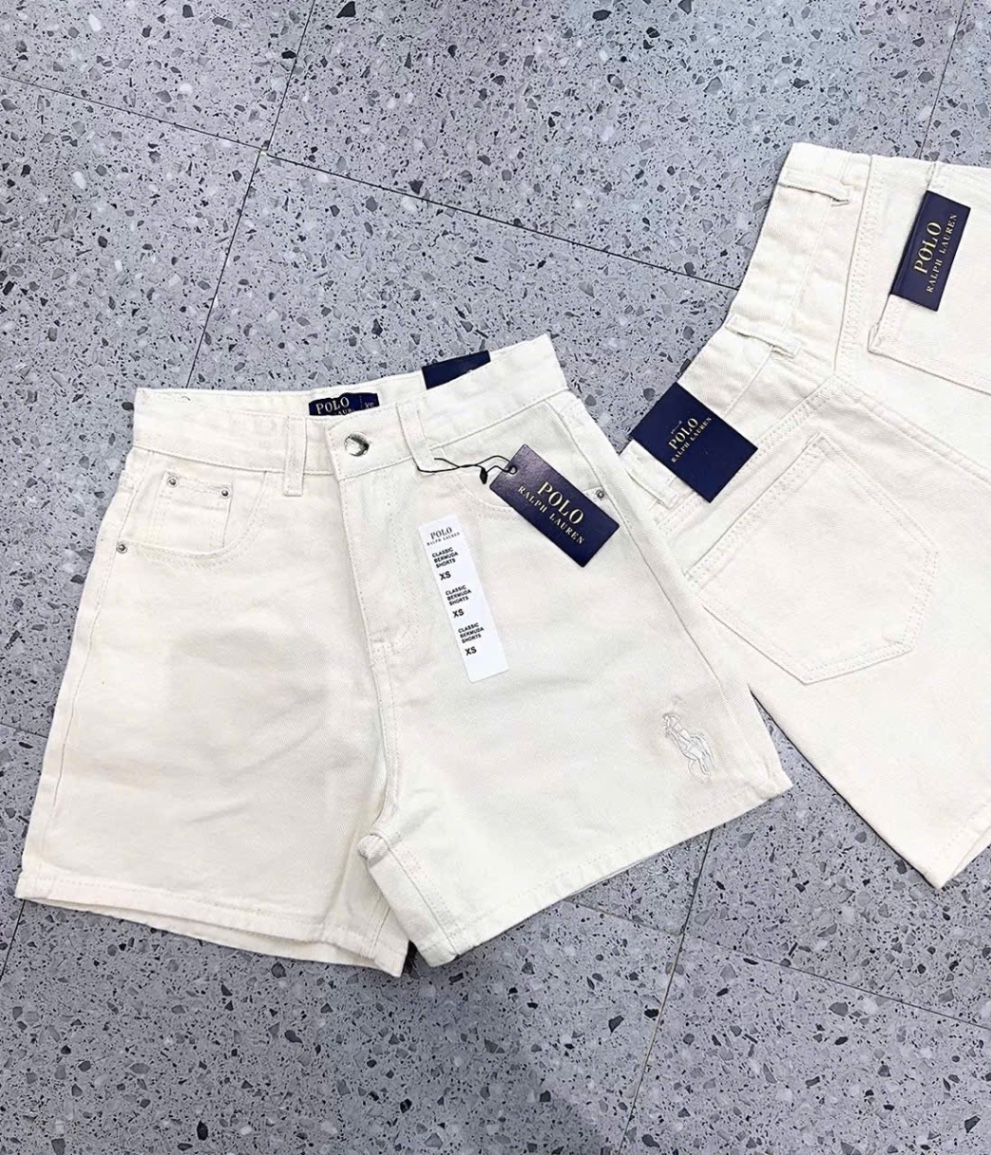 Q851 Quần short ngố be