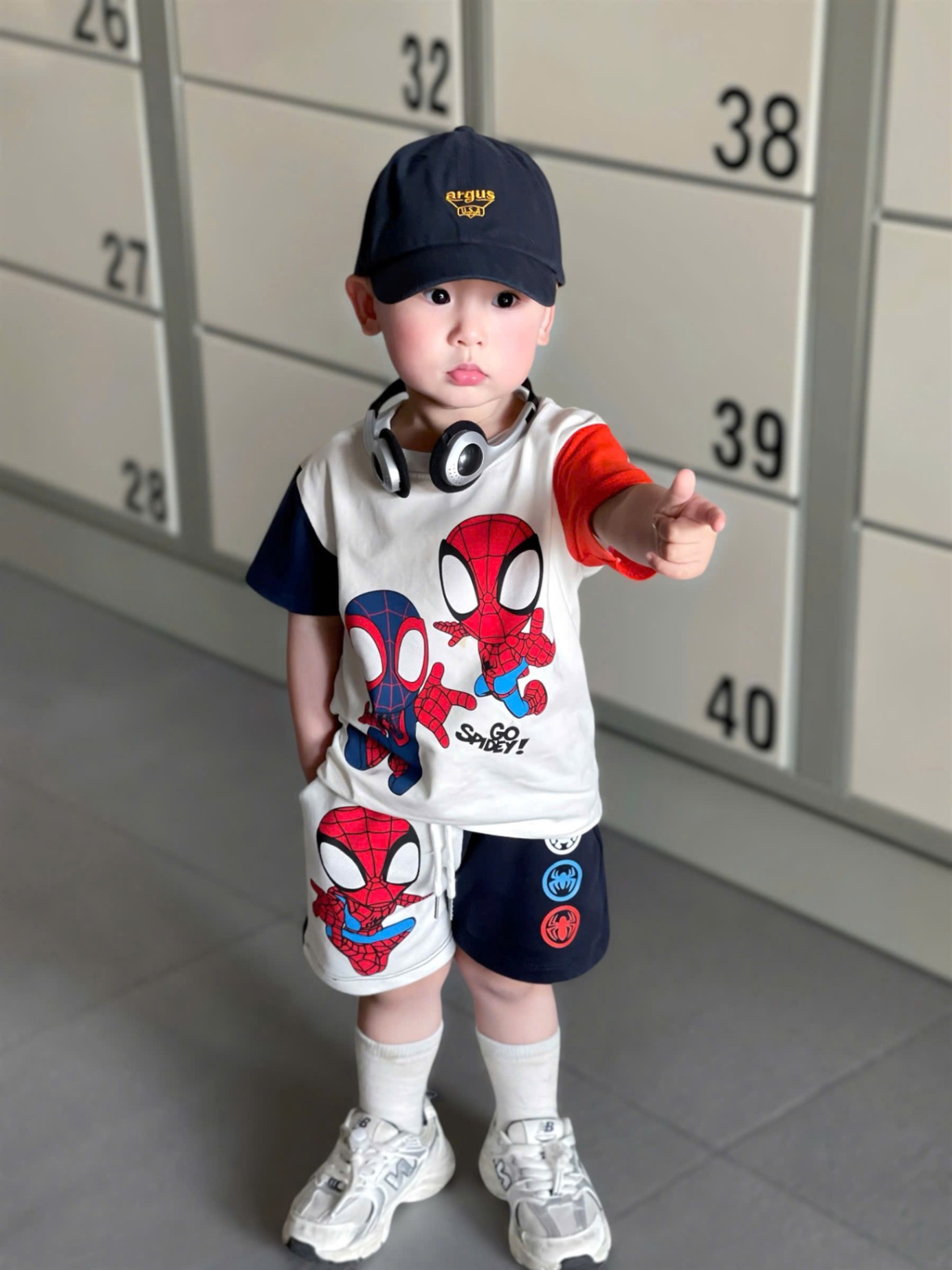 B123# BỘ NHỆN MARVEL PHỔI TAY CAM THAN