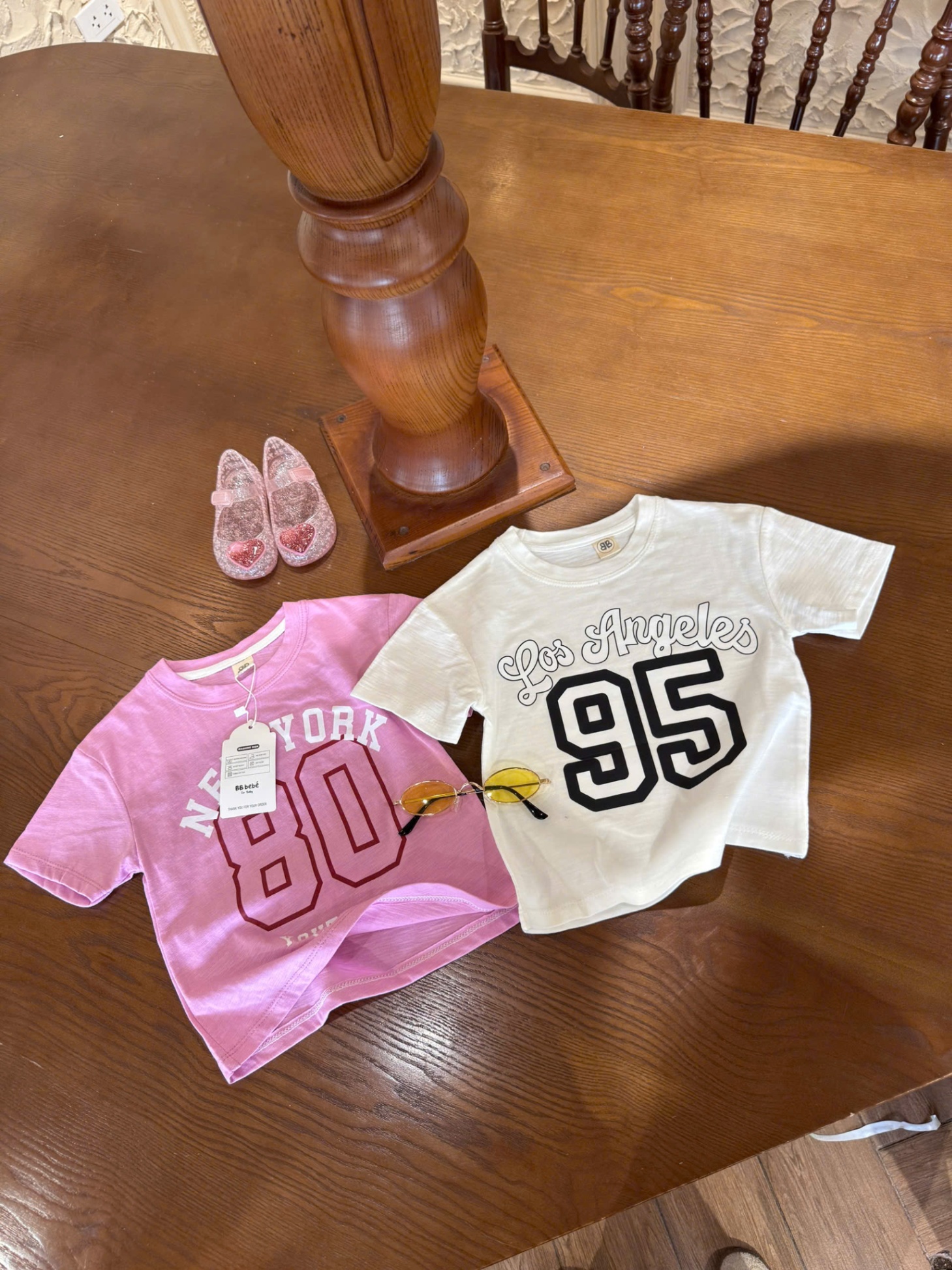 S25# Set 2 áo số bé gái