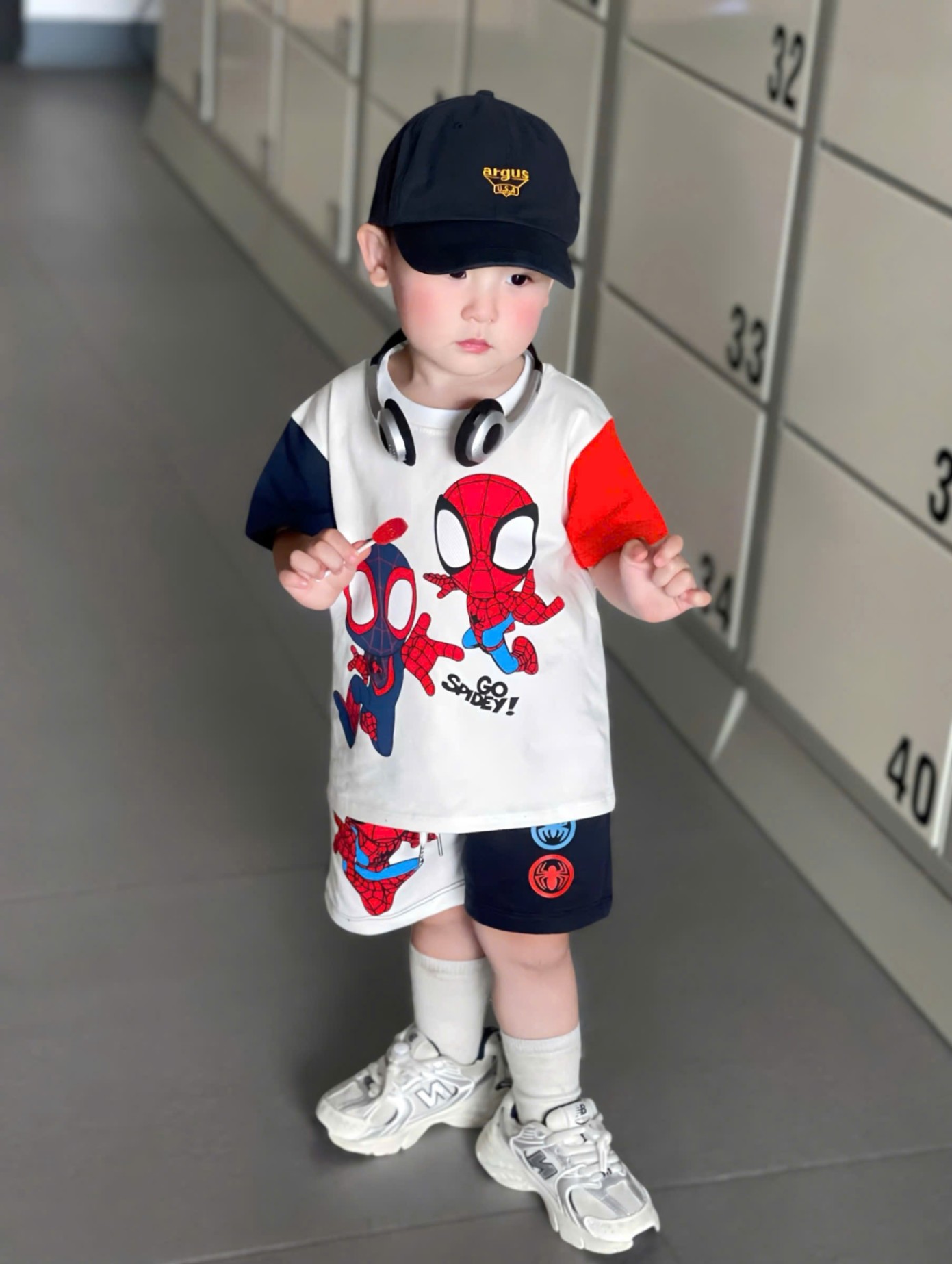 B123# BỘ NHỆN MARVEL PHỔI TAY CAM THAN