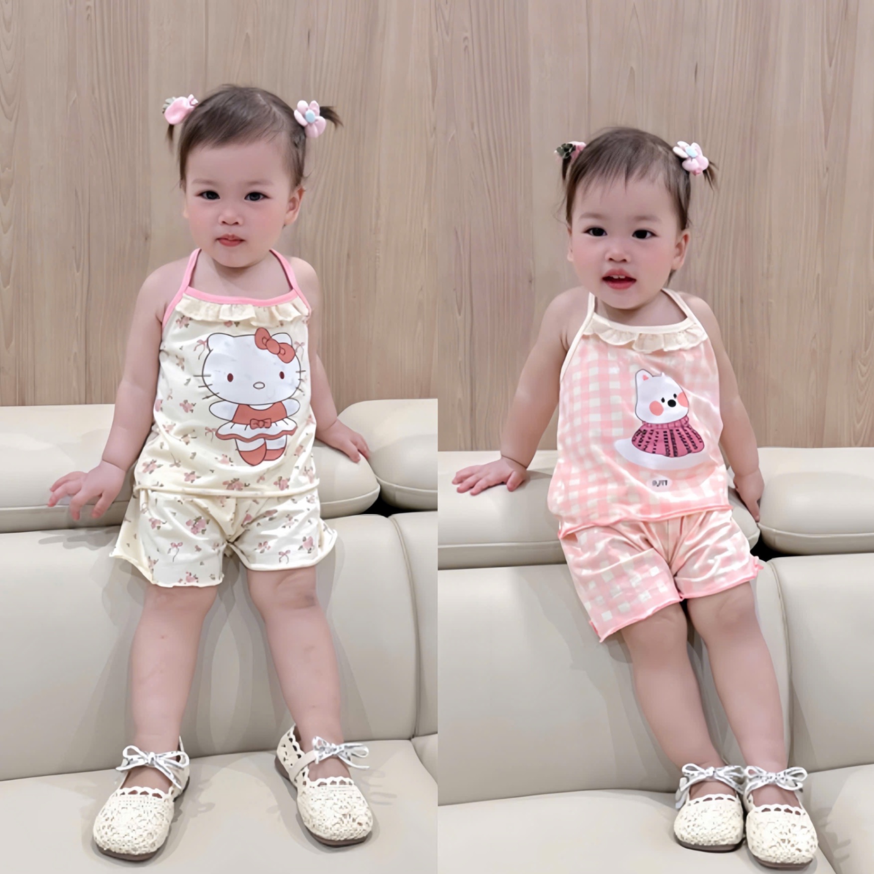 SB219# Set bộ 2 dây bé gái