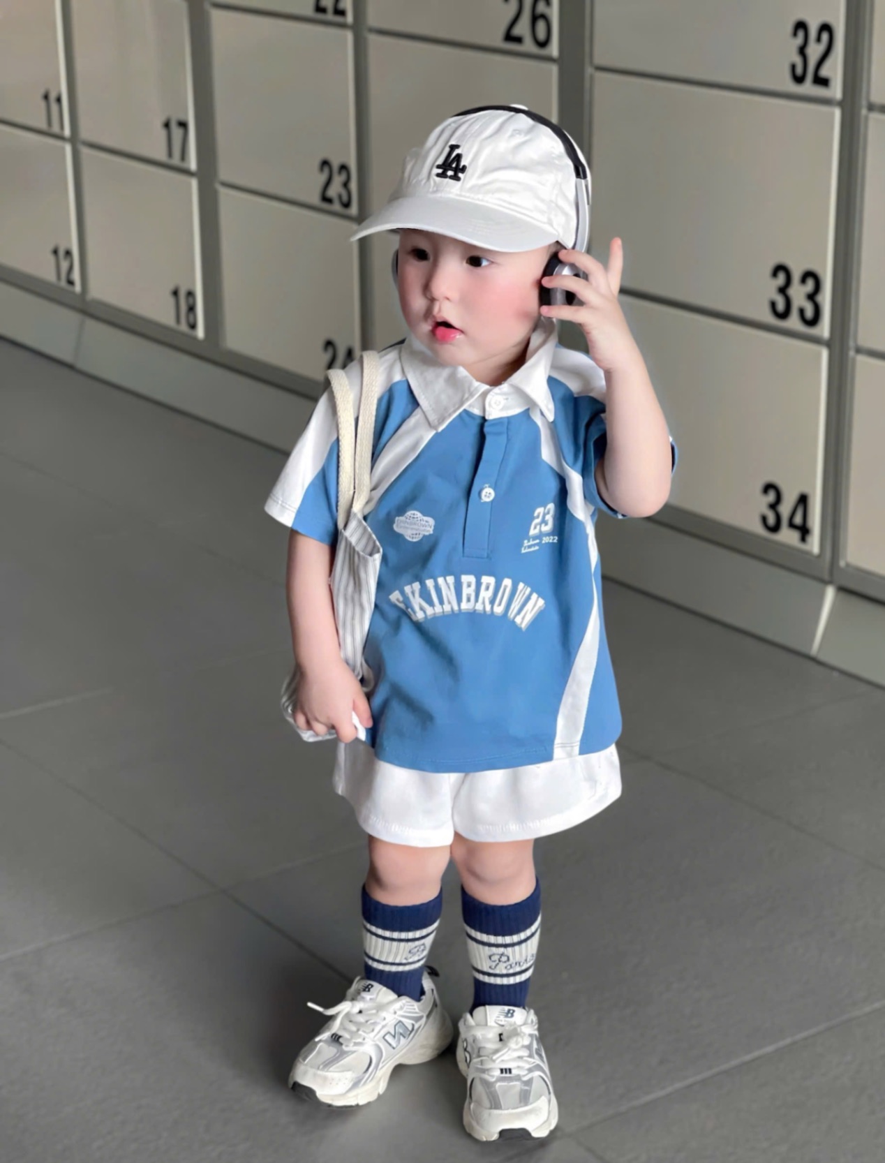 SB601 Set bộ polo xanh phối quần short