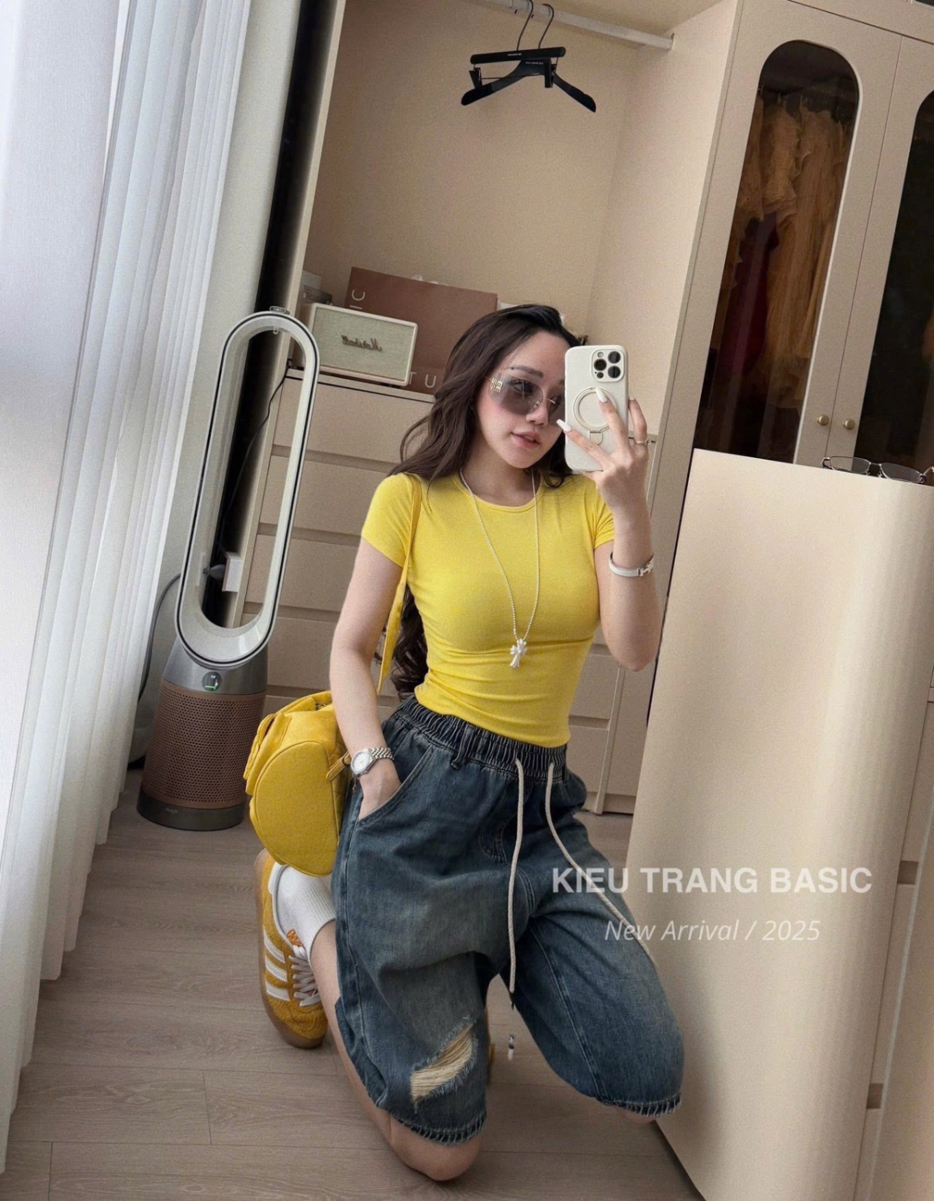 SA8 set áo cotton quần jean