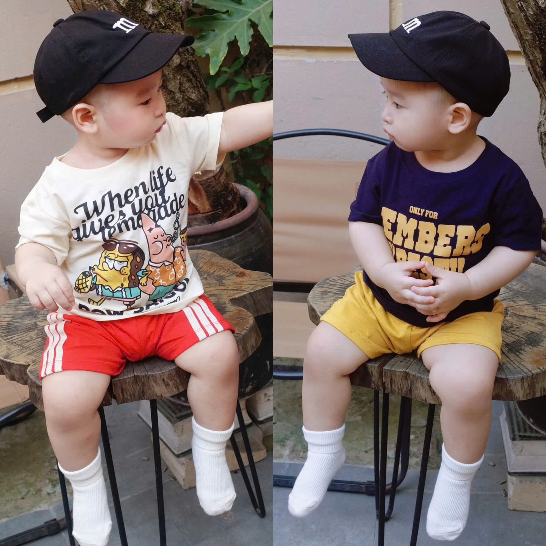 SB212# Set 2 bộ bọt biển bé trai