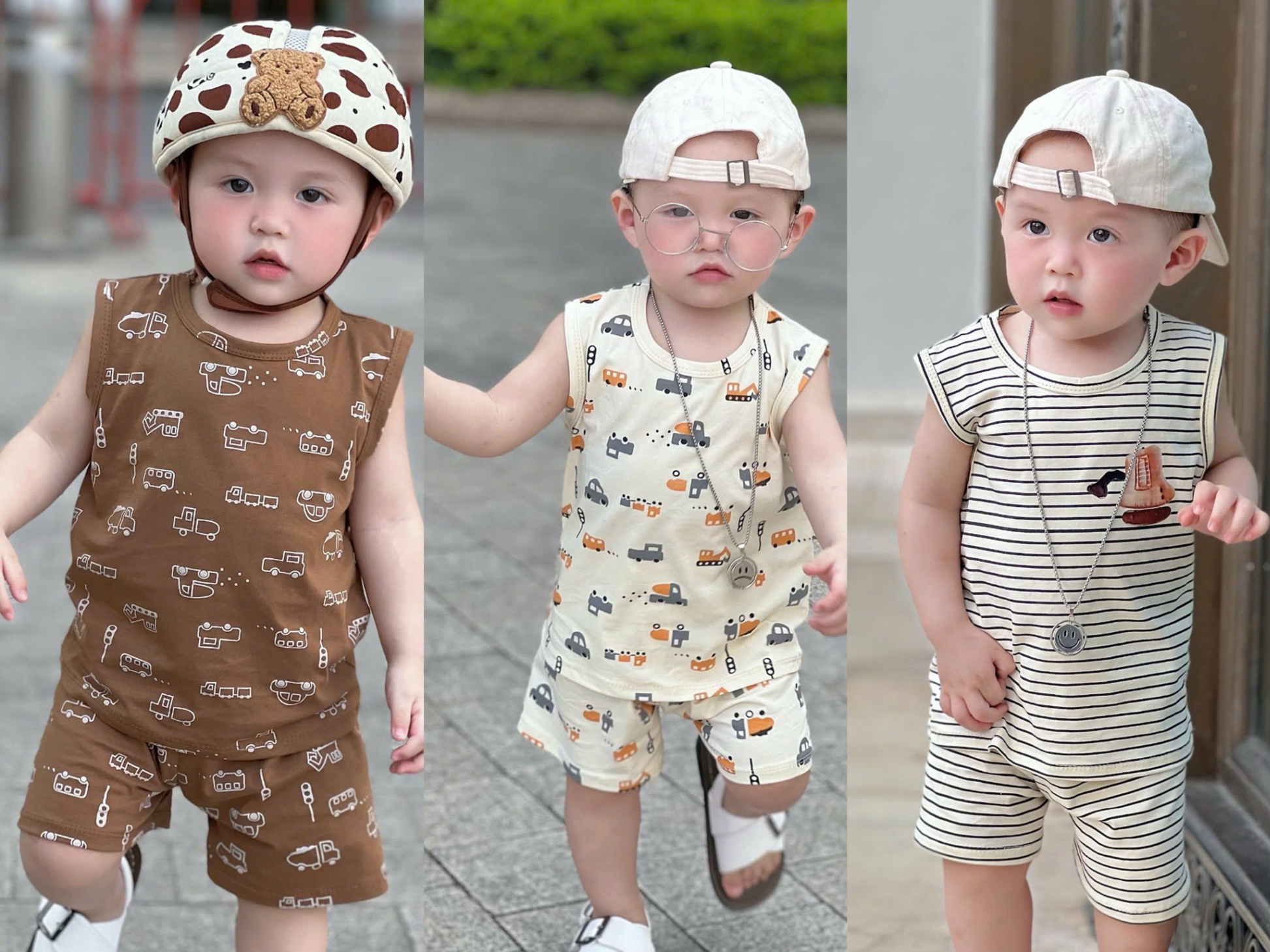 SB989# Set 3 bộ oto sát nách