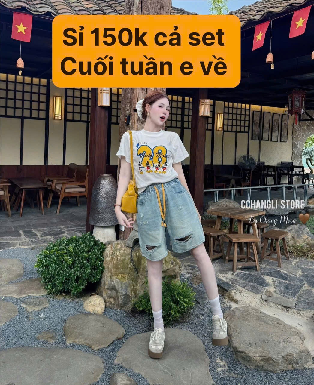CV-S30 Set Áo Phông Quần Bò