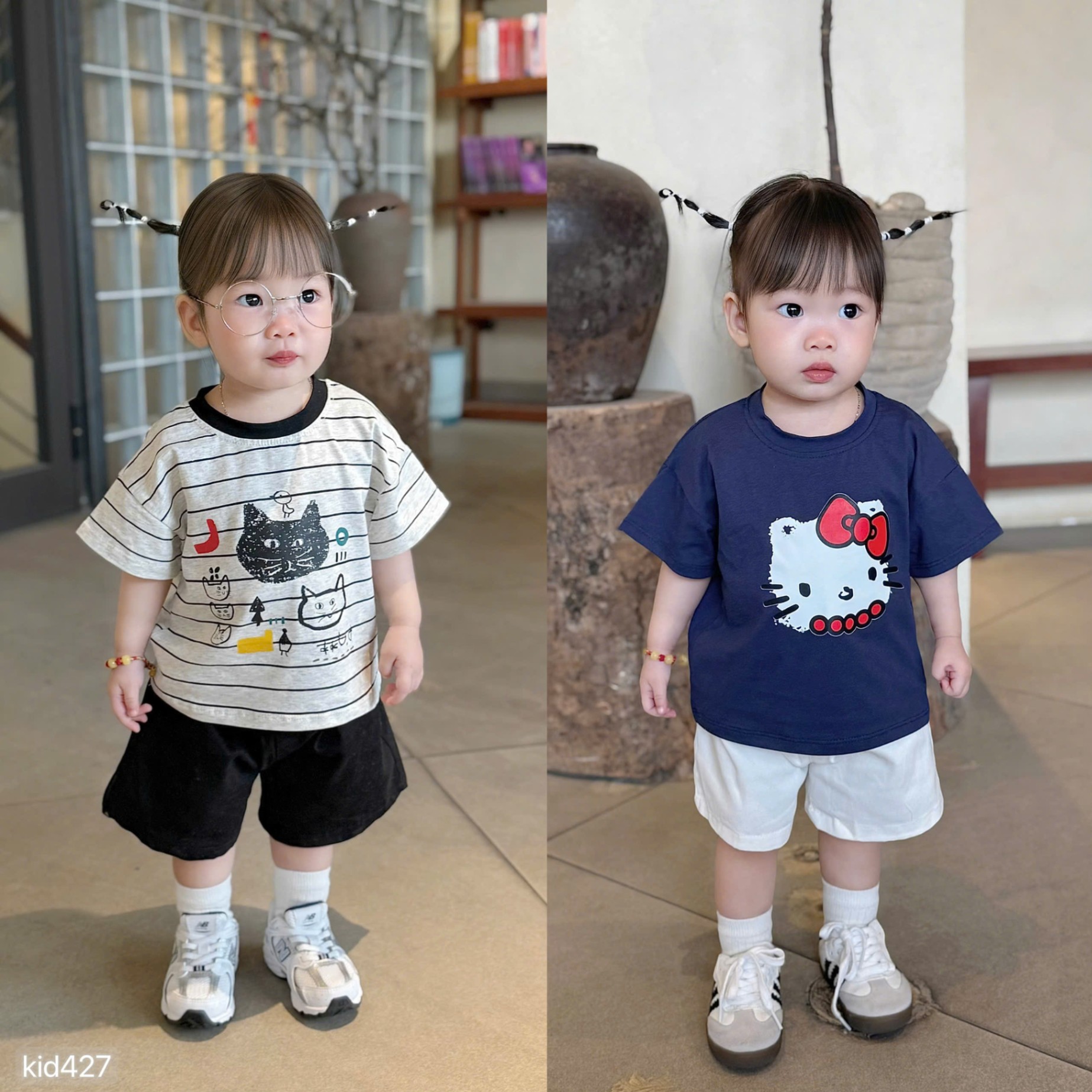 Sc28 Set bộ đùi Hello Kitty cho bé gái