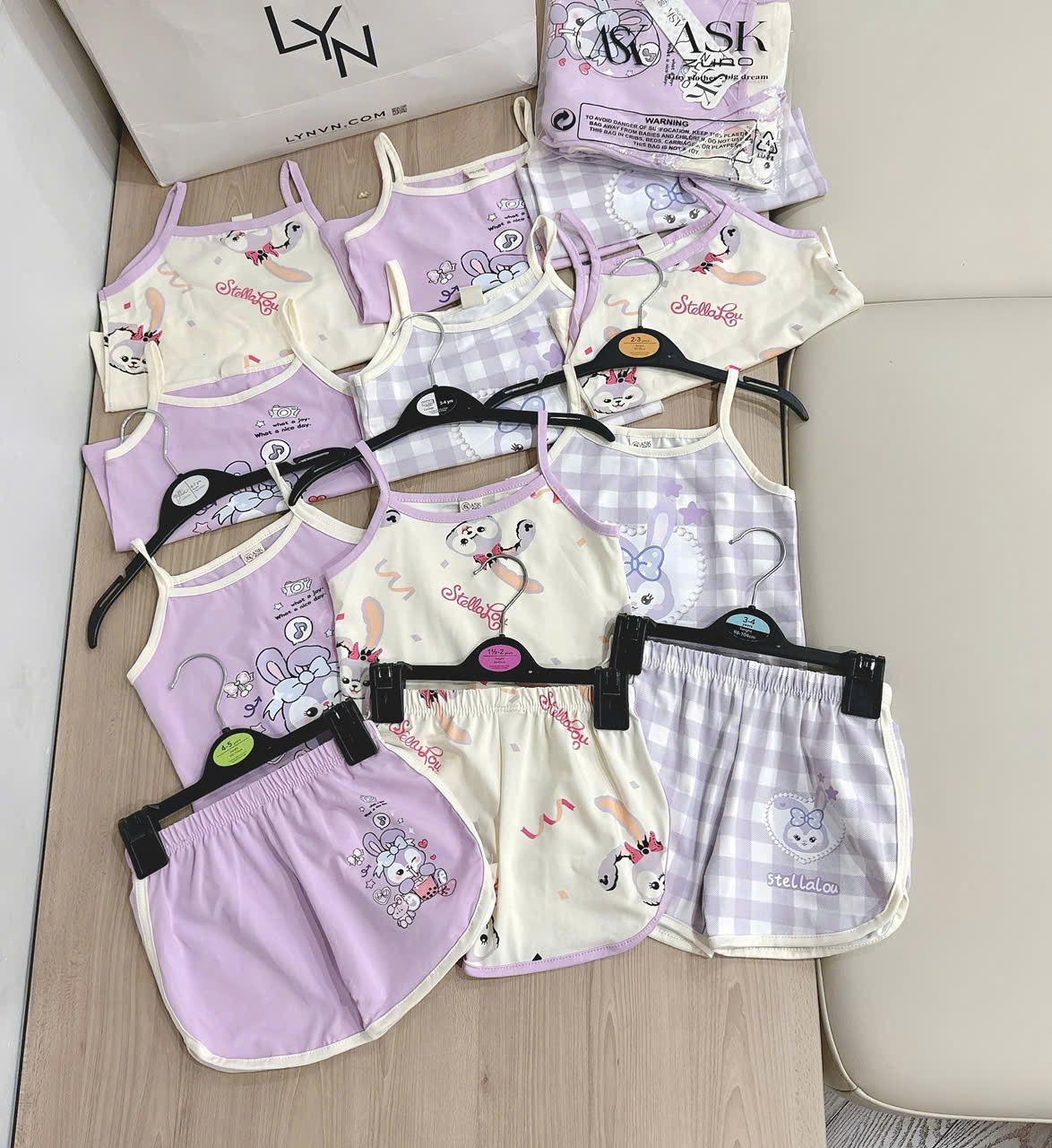 Sb41 Set 3 bộ hai dây tím Stella Lu