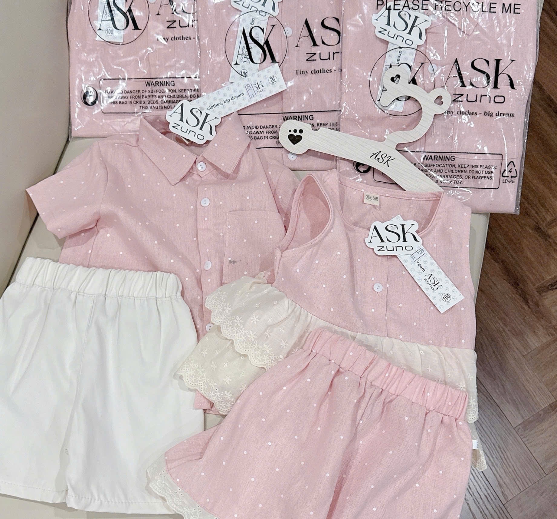 Sb35 Set bộ chất lien bé gái