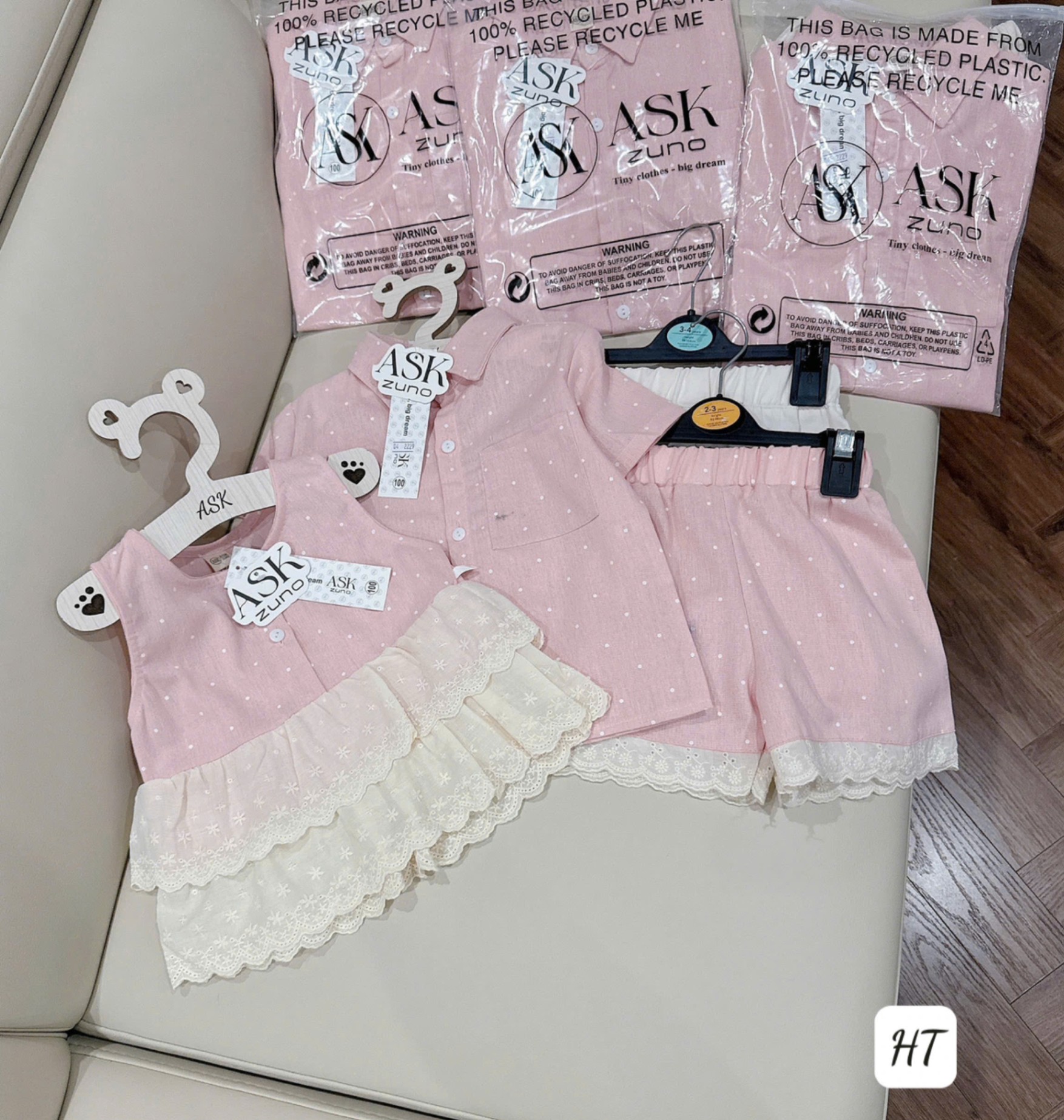 Sb35 Set bộ chất lien bé gái