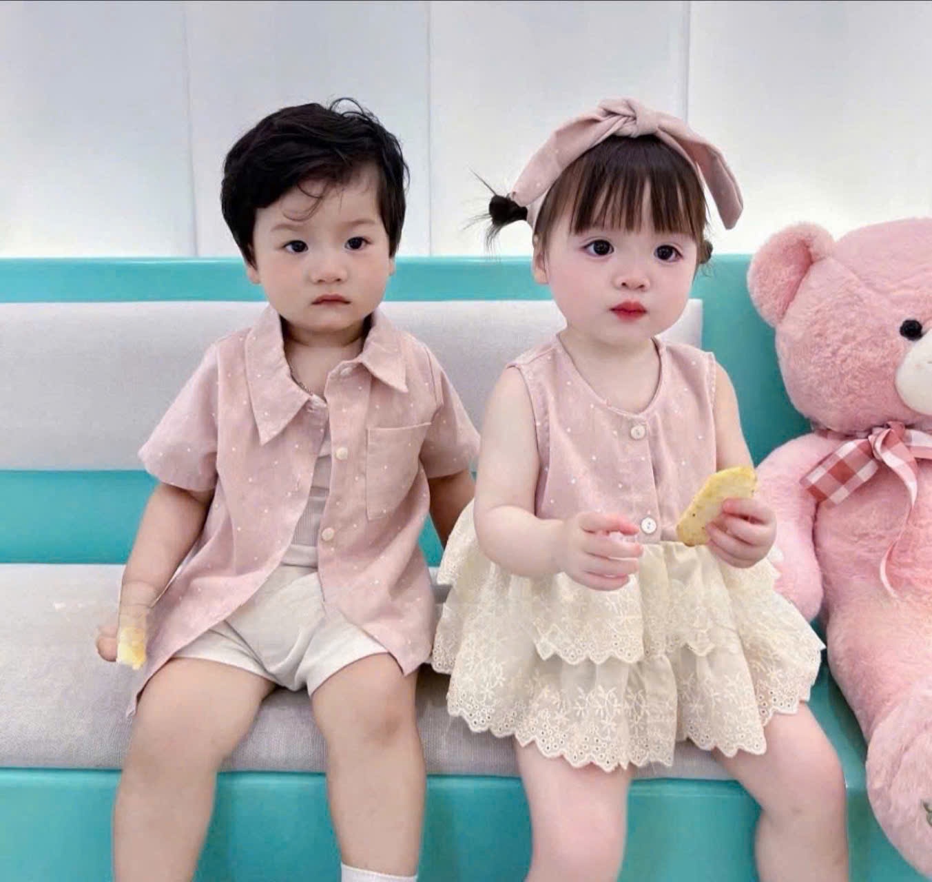 Sb35 Set bộ chất lien bé gái
