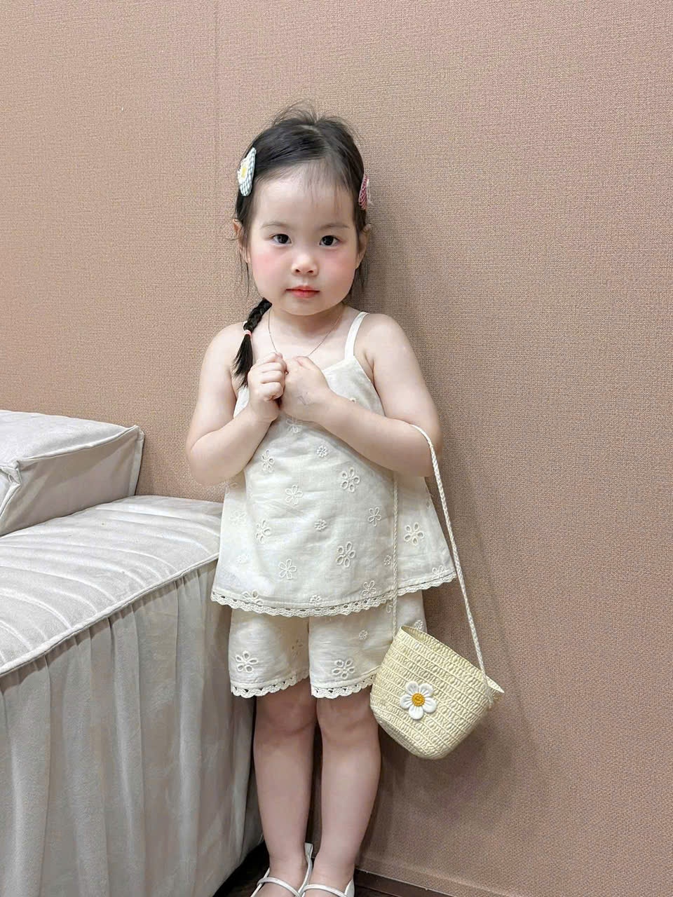 Sg42 Set thô boi mát hai dây cho bé