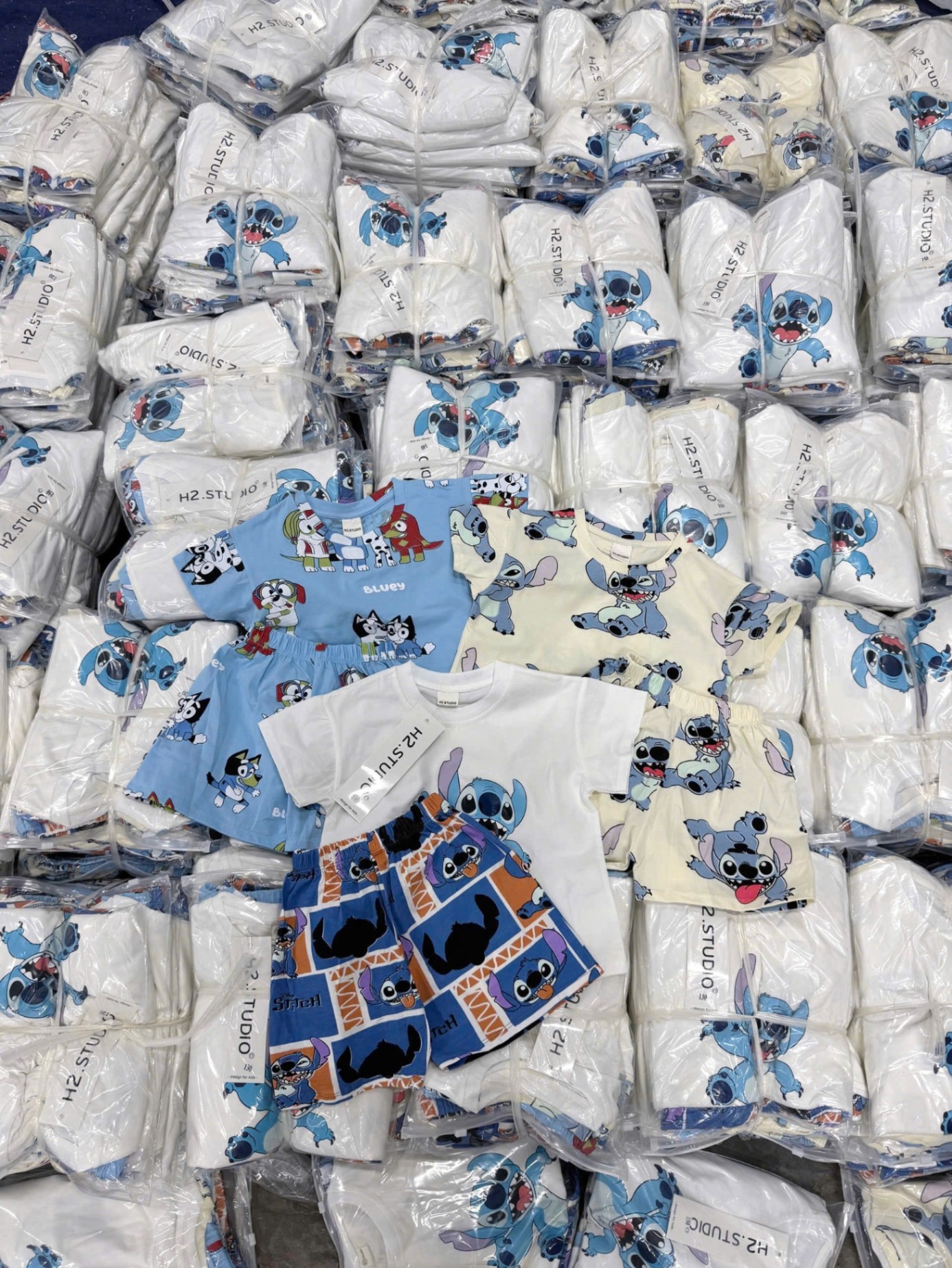 CV-Sb49 Set 3 bộ chất cotton bốn chiều bé trai