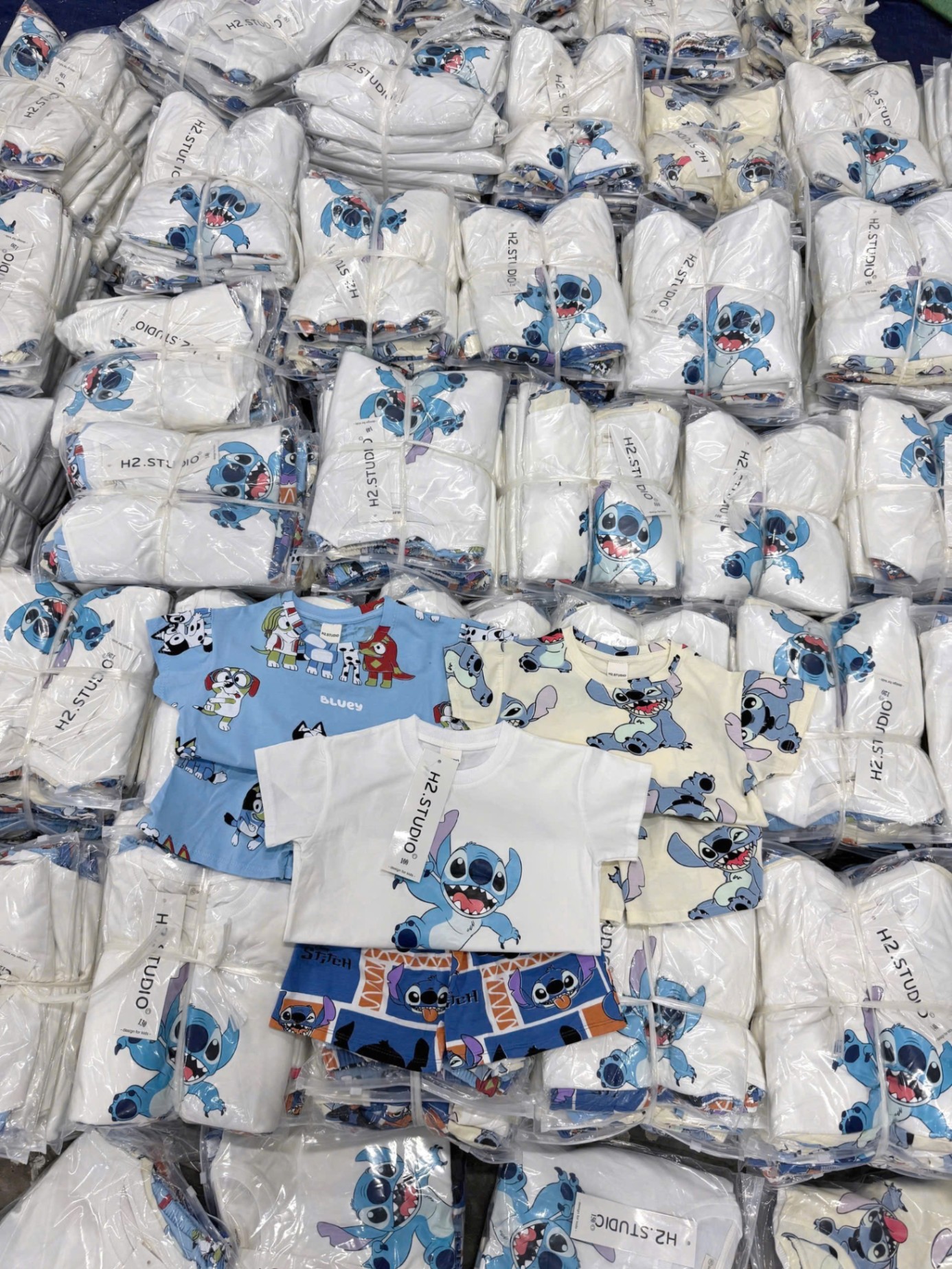 CV-Sb49 Set 3 bộ chất cotton bốn chiều bé trai