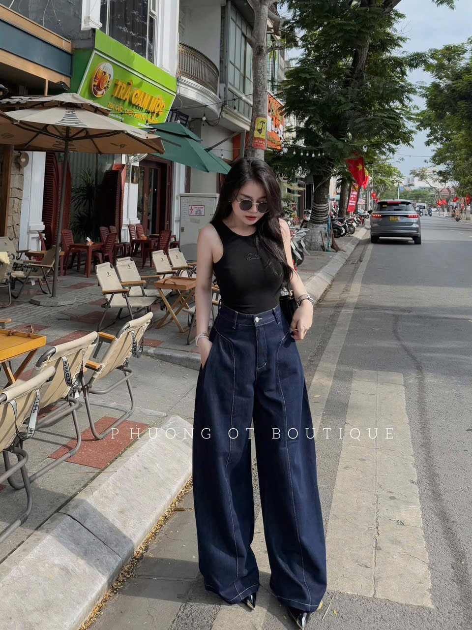 Cv-Qn47 Quần Jean suông mặc siêu hack dáng cho nữ