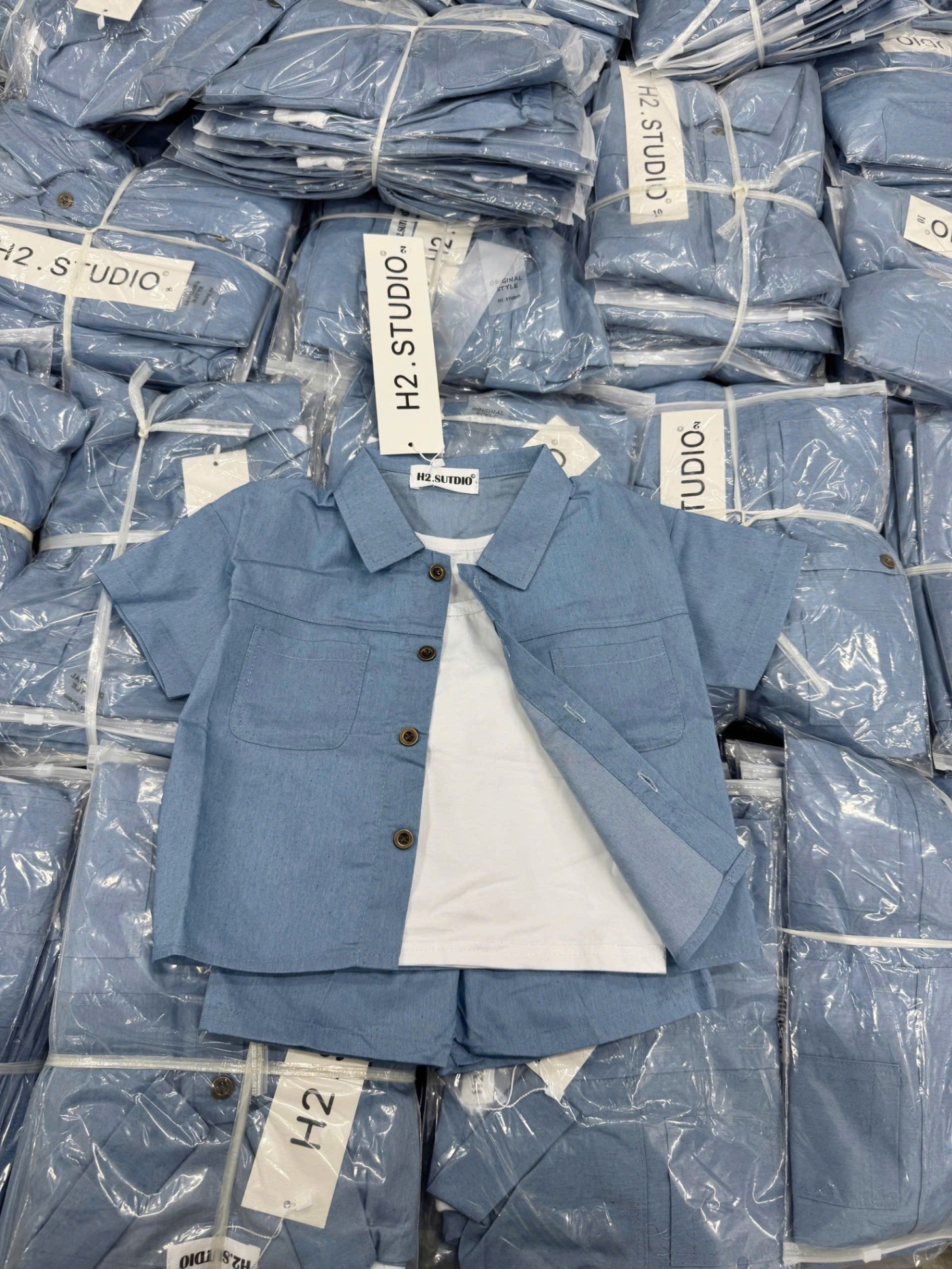 Sb520 Set 3 chi tiết áo khoác, ba lỗ, quần short bé trai