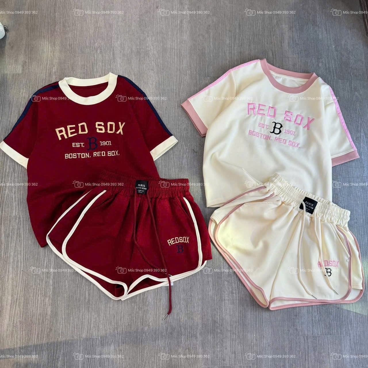 SB99 set bộ Red Sox 2 màu cho nữ