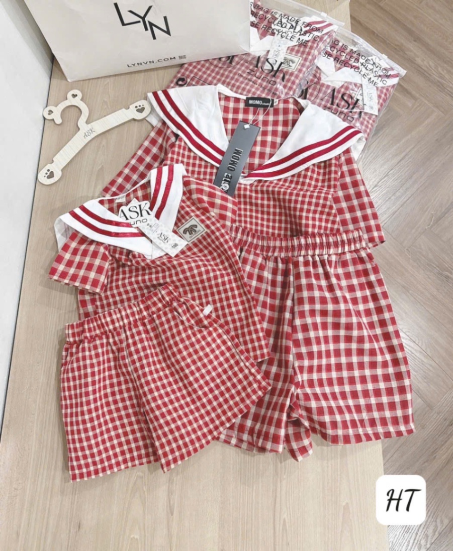 BC92 Set bộ kẻ đỏ - cho con
