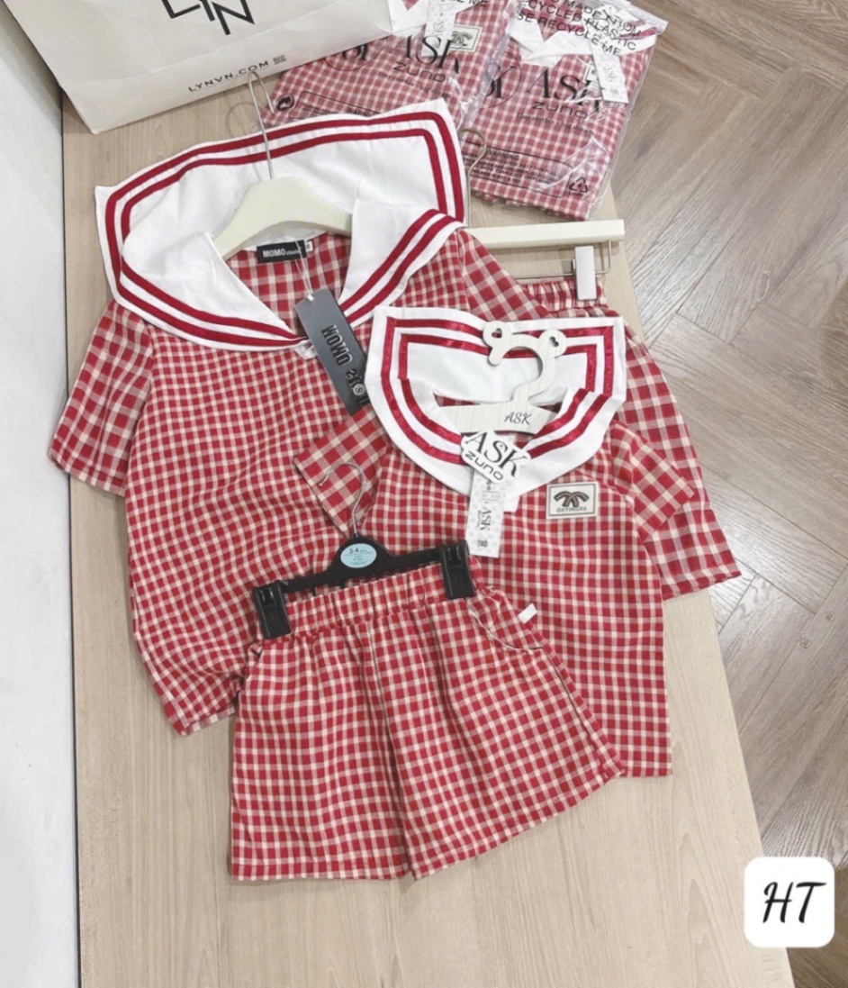 BC92 Set bộ kẻ đỏ - cho con