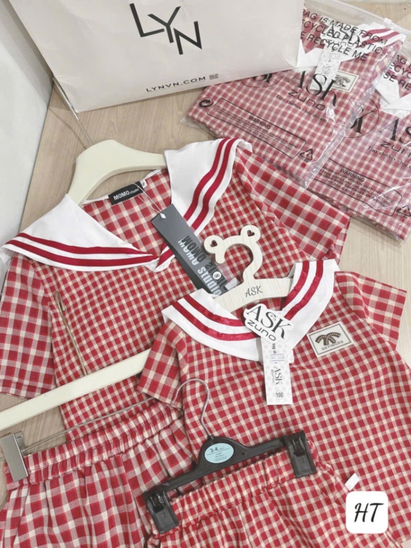 BC92 Set bộ kẻ đỏ - cho con