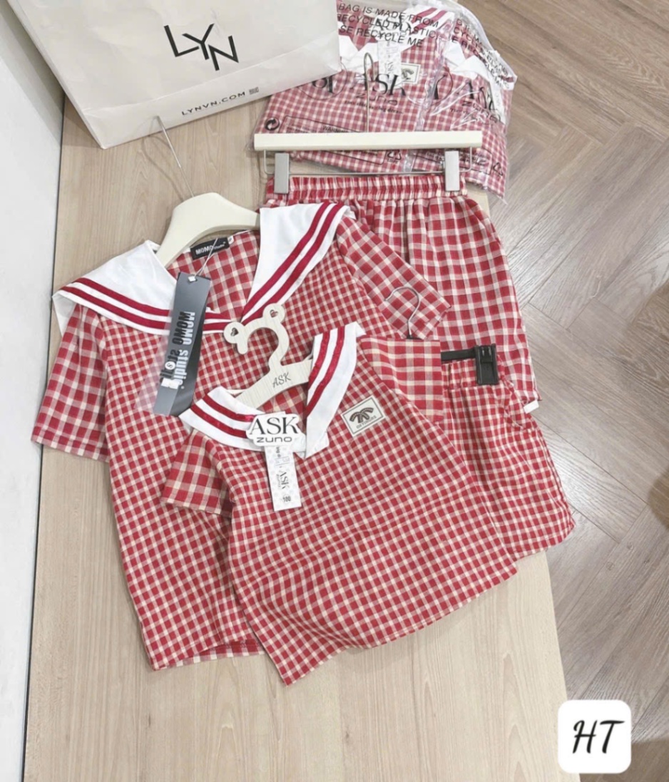 BC92 Set bộ kẻ đỏ - cho con