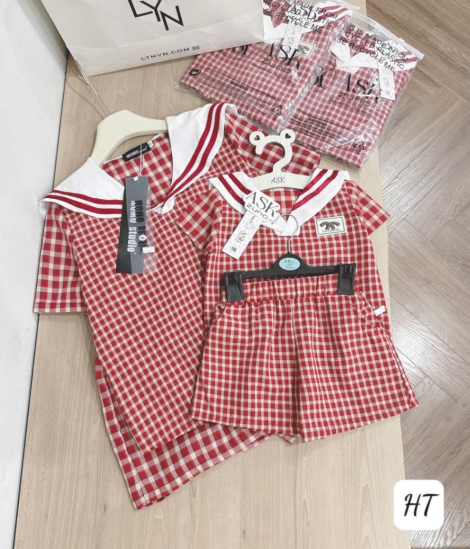 BC92 Set bộ kẻ đỏ - cho con