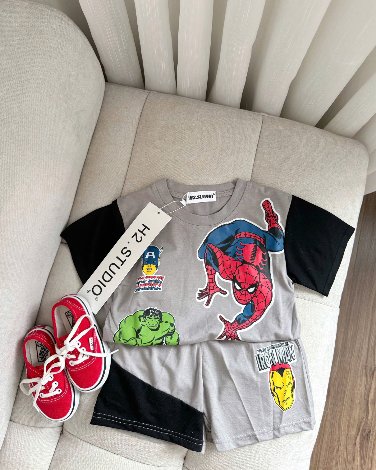 Cv-Sb8 Set bộ siêu nhân nhện Marvel cho bé trai
