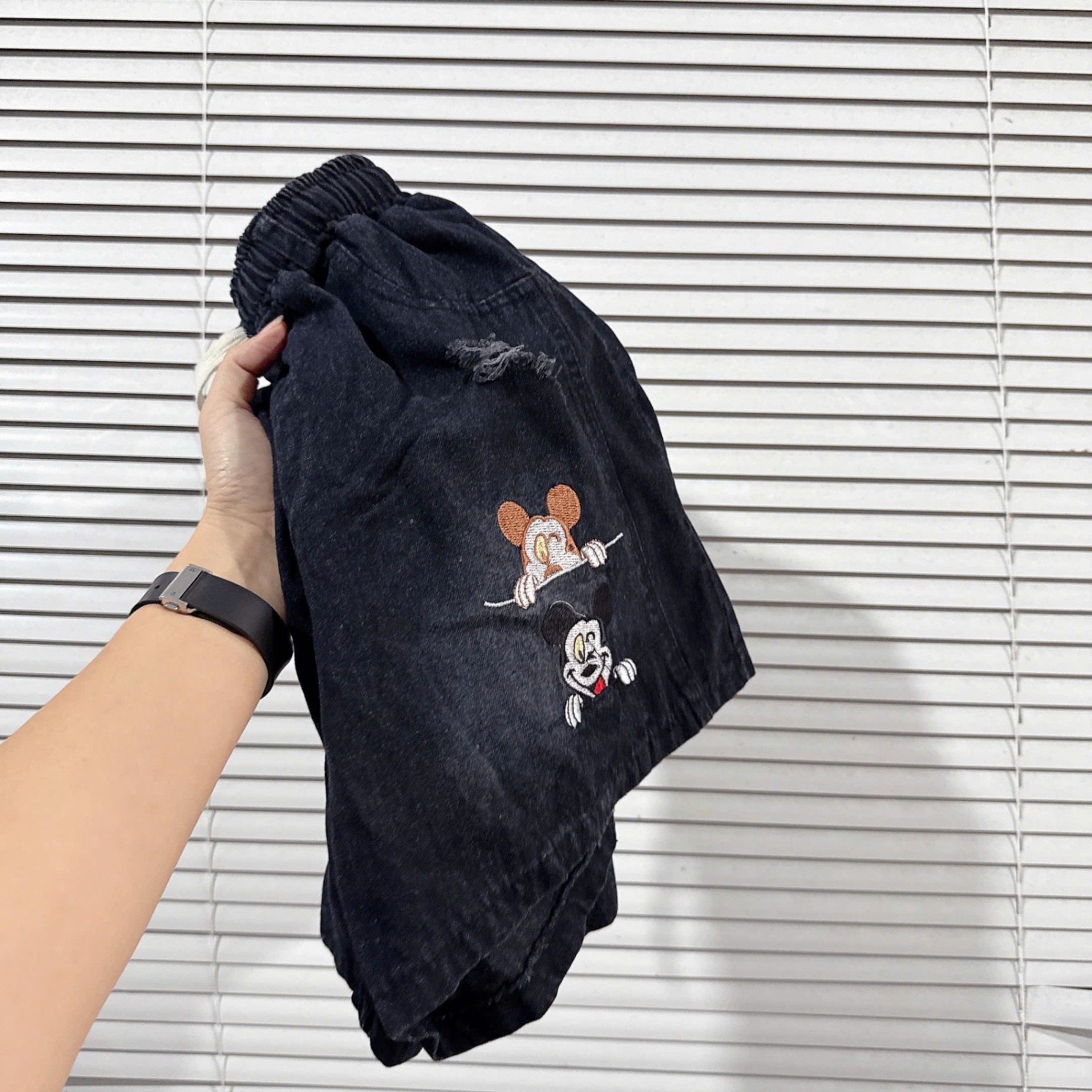 CV-Sq36 Set quần Jean áo thun giấy cho nữ