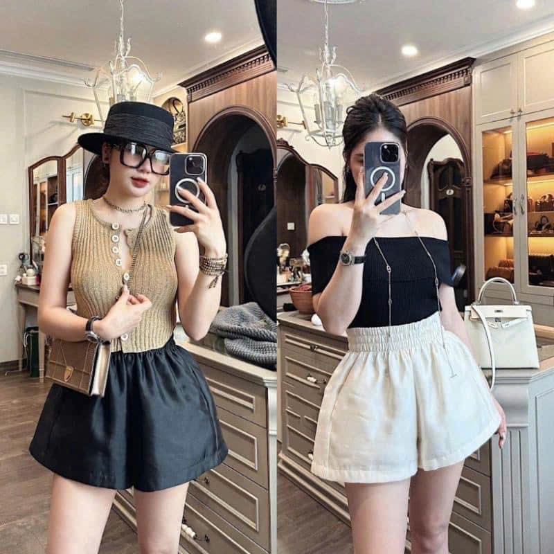 Cv-Sq65 Set 3 quần thô chun cho nữ