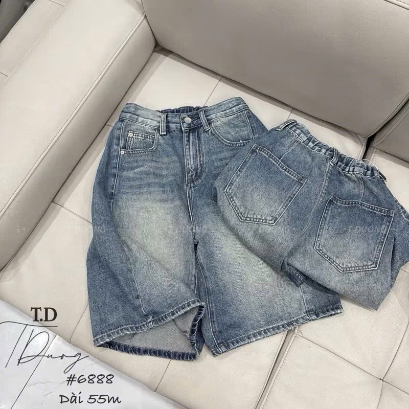 Cv-Jn22 Quần short Jean basic
