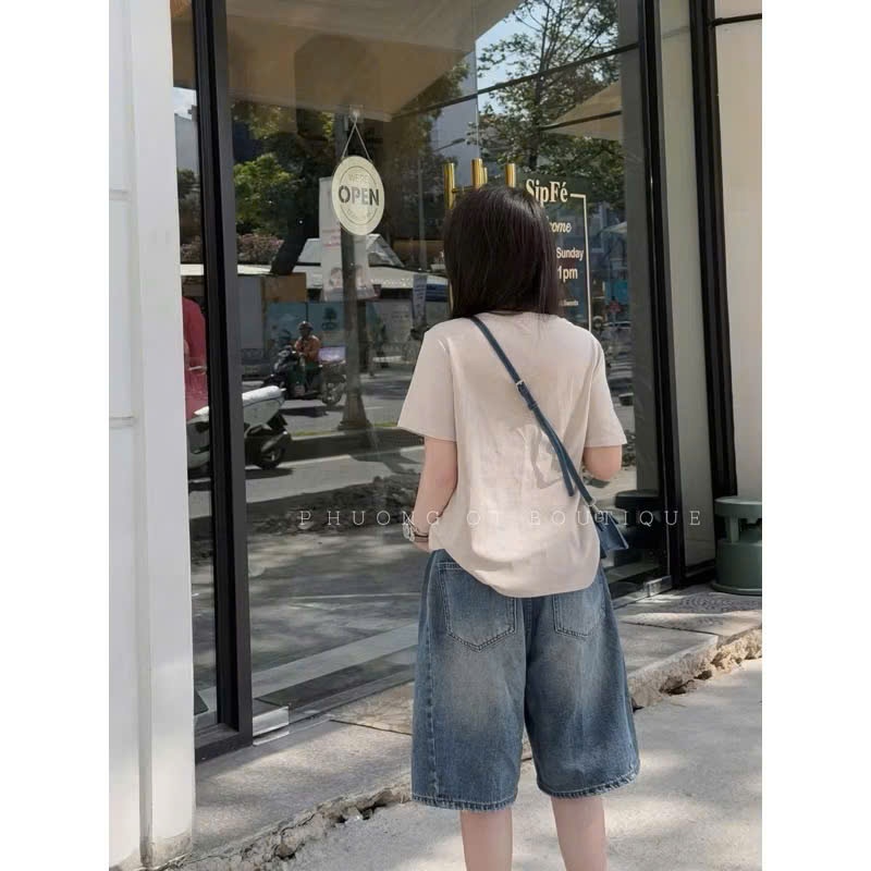 Cv-Jn22 Quần short Jean basic