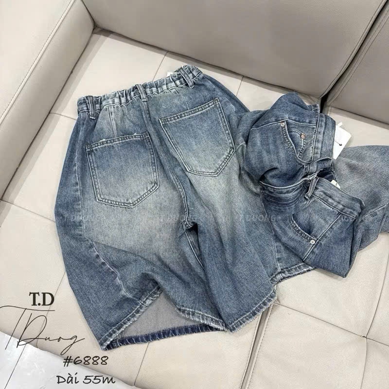 Cv-Jn22 Quần short Jean basic
