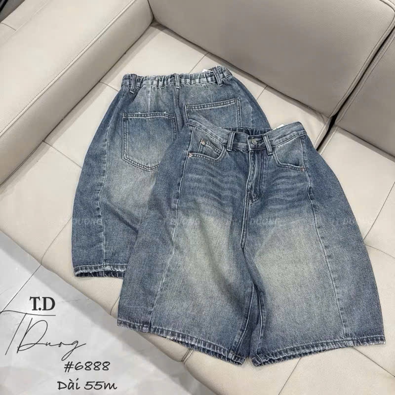 Cv-Jn22 Quần short Jean basic