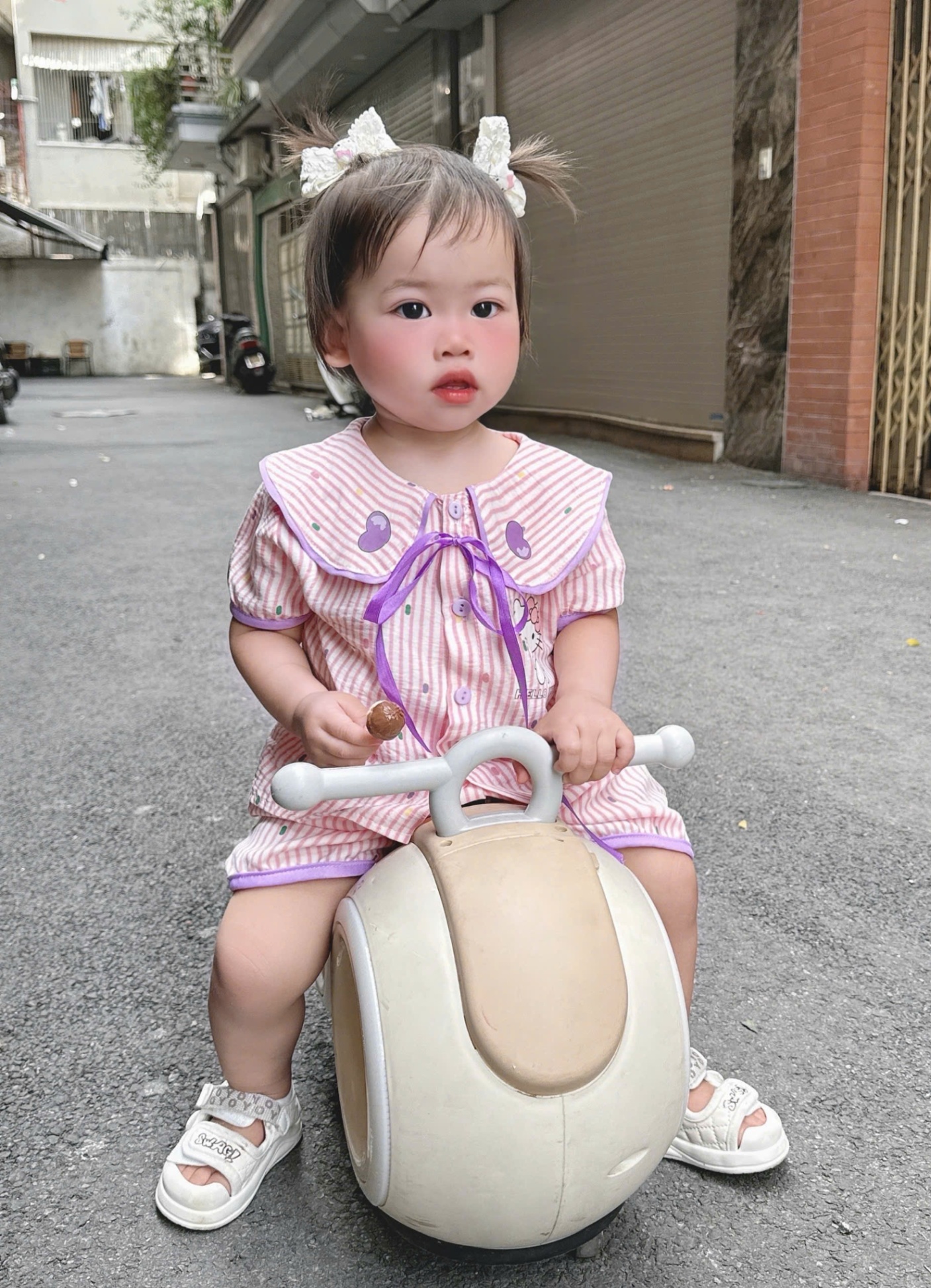 Cv-Pm61 Set 2 bộ Pijama mèo Kitty cho bé gái