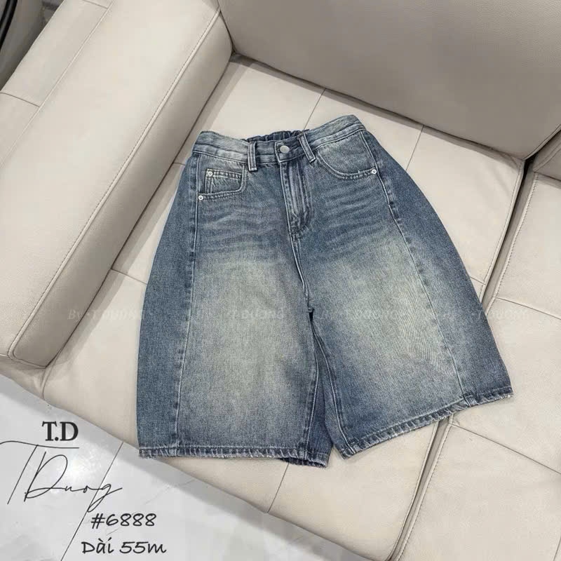 Cv-Jn22 Quần short Jean basic