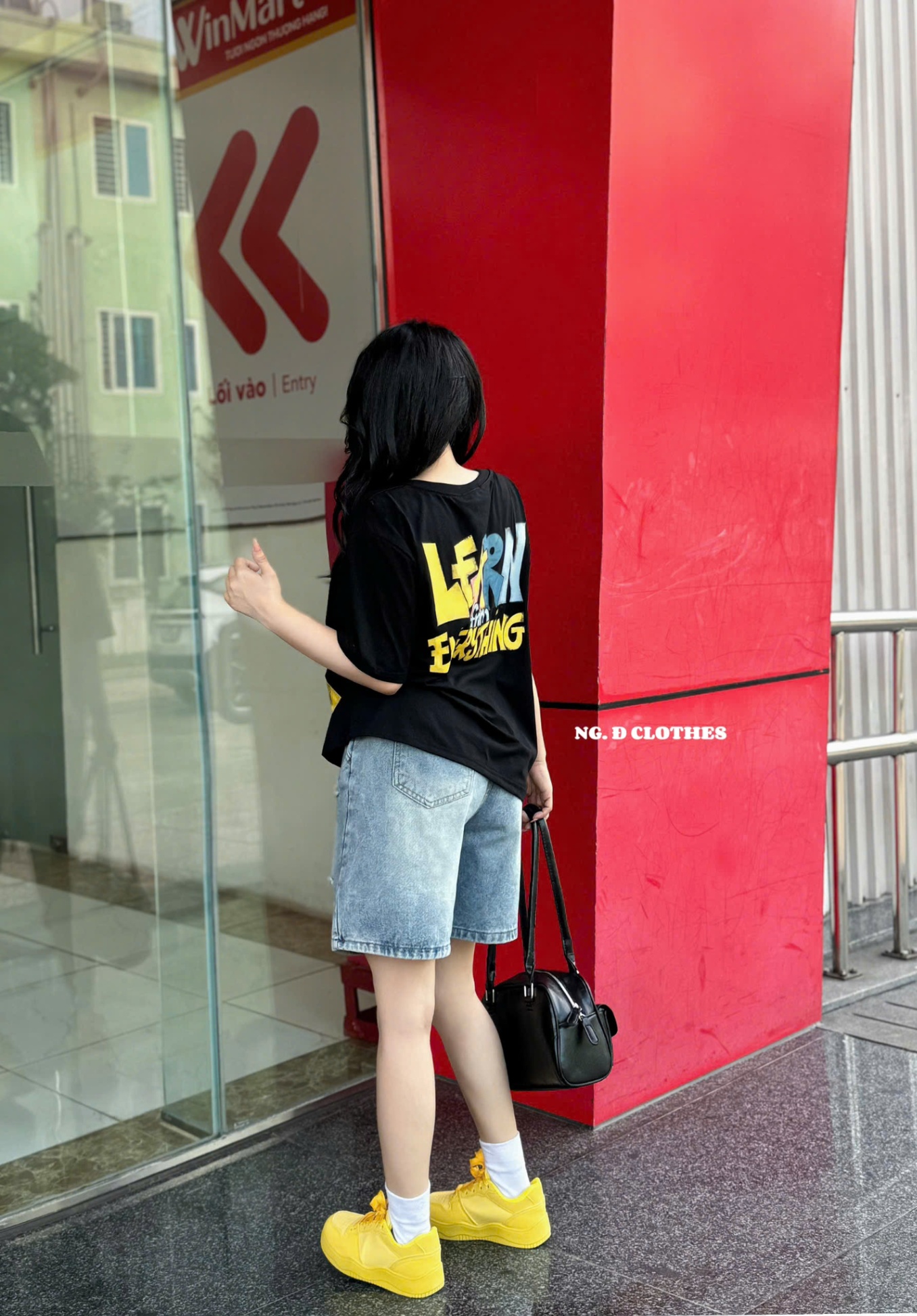 Sq311 Set áo phông Bear quần jean