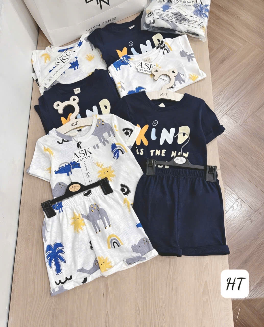 Sbb10 Set 2 bộ xước kind cho bé trai