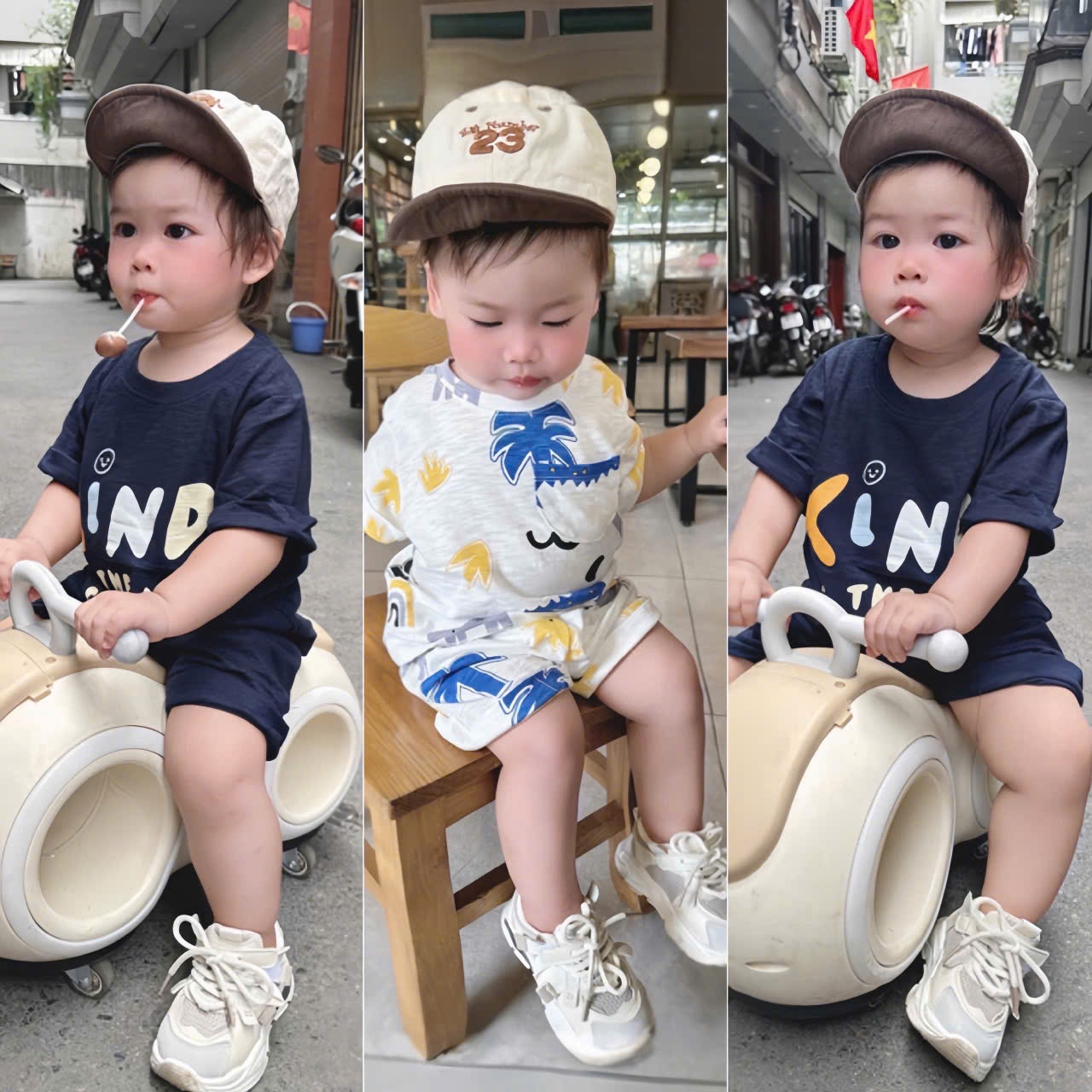 Sbb10 Set 2 bộ xước kind cho bé trai