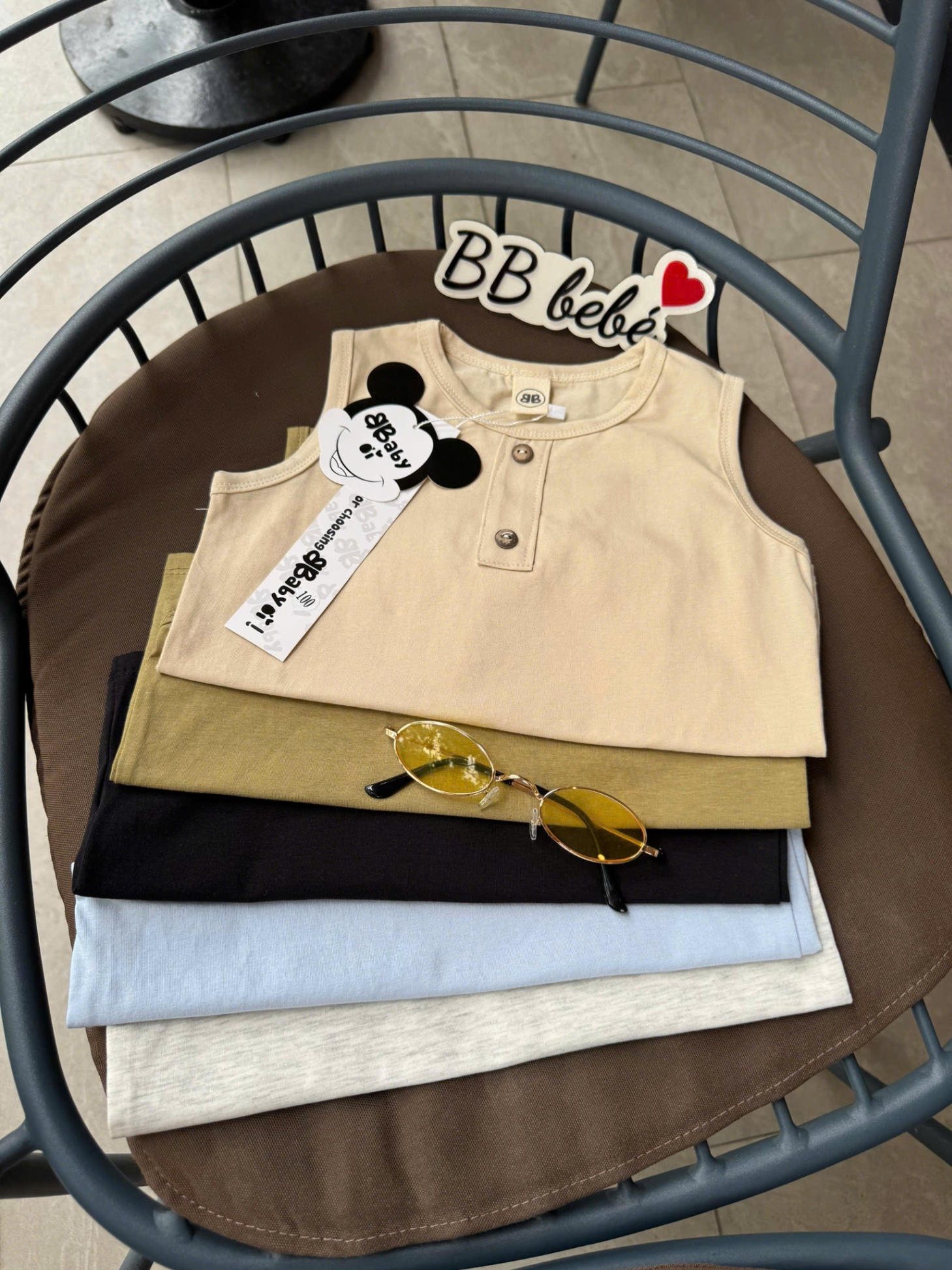 Sab034 Set 5 áo ba lỗ cotton siêu mát