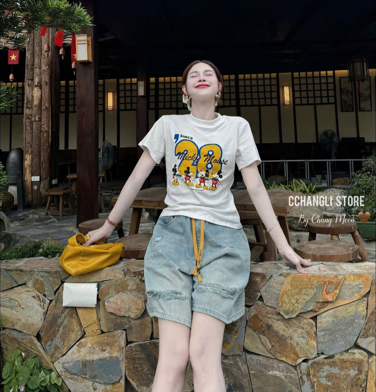 CV- SS30 Set Áo Phông Quần Bò