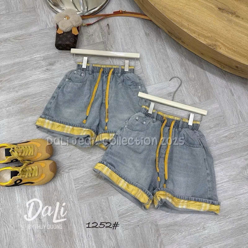 CV- Qj23 Set quần jean áo vàng