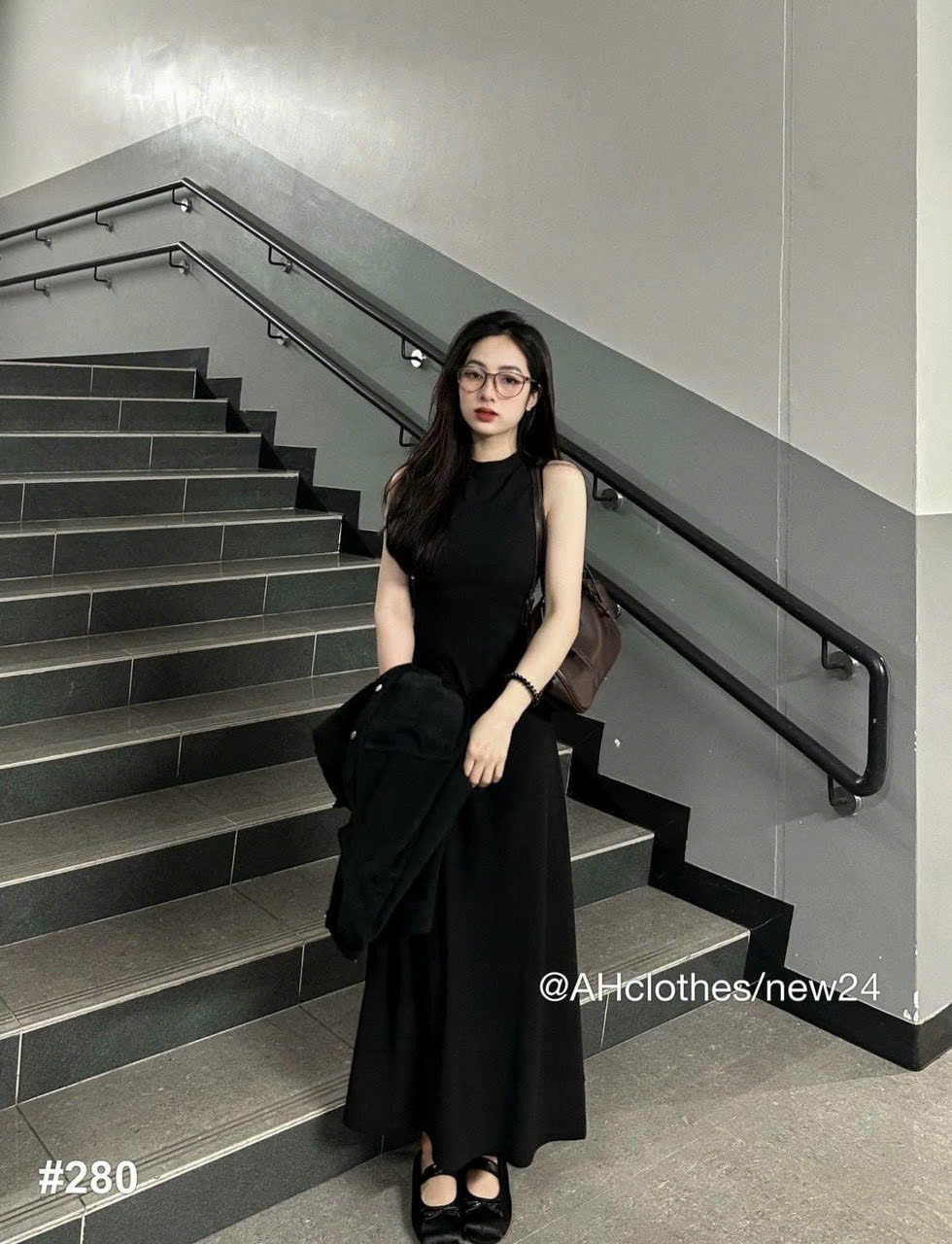 Vdn06 Váy suông dài sát nách cho nữ