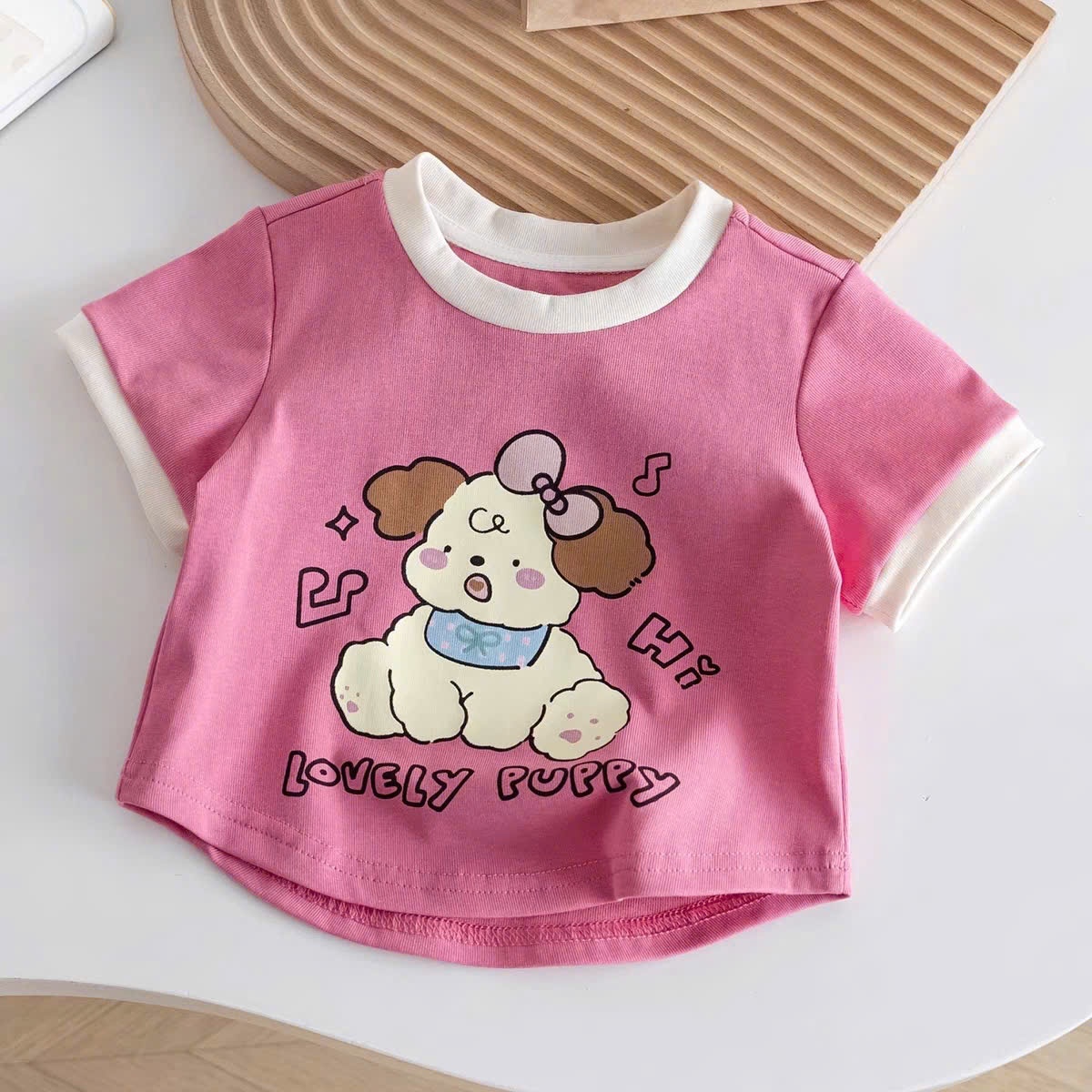 Sab00 Set 4 áo cộc tay Rabbit dễ thương cho bé gái